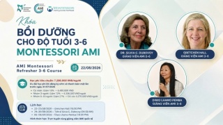 TUYỂN SINH KHÓA BỒI DƯỠNG (REFRESHER COURSE) MONTESSORI AMI 3–6