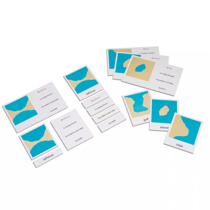 Các dạng địa hình trên cạn và dưới nước: Bộ thẻ (Land And Water Forms: Card Set)