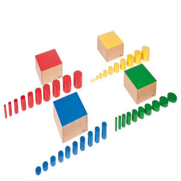 Bộ khối trụ nhiều màu