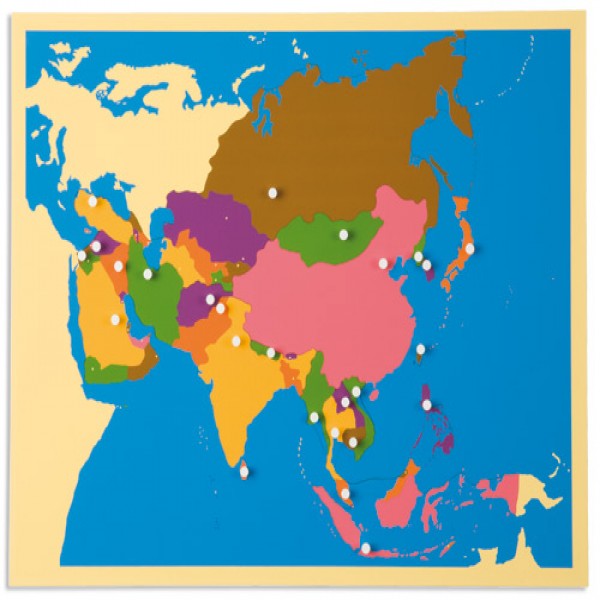 Bản đồ xếp hình: Châu Á