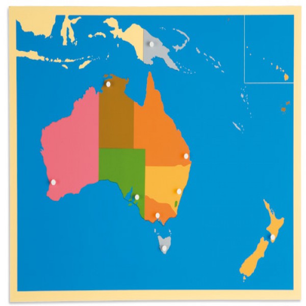 Bản đồ xếp hình: Nước Úc