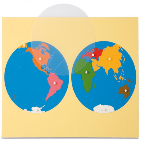 Bản đồ xếp hình: Các phần của thế giới