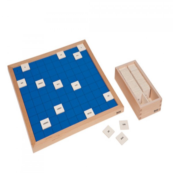 Bảng học đếm chữ số La Mã đến 100 màu xanh dương