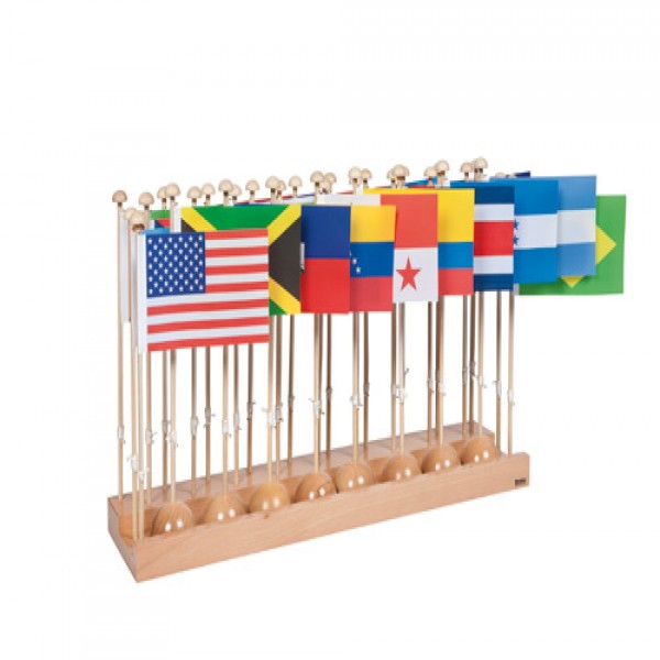 Khay bộ cờ các nước Bắc Mĩ và Nam Mĩ