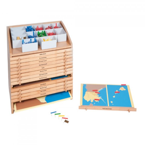 Kệ Bản đồ các Bang nước Mĩ