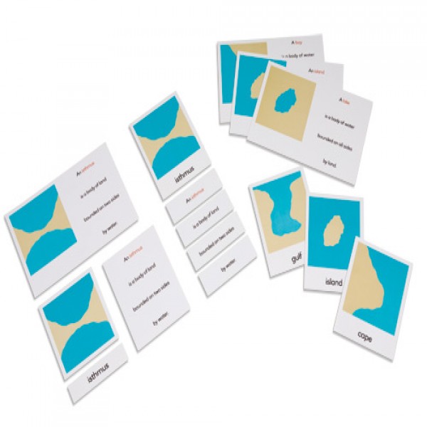 Các thẻ định dạng đất và nước: Bộ thẻ chữ