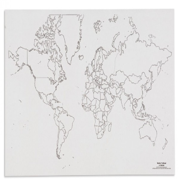 Bản đồ phác thảo thế giới: Các vùng chính trị