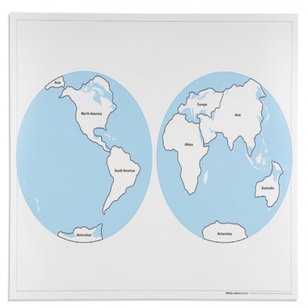 Bản đồ thế giới: Chưa dán nhãn