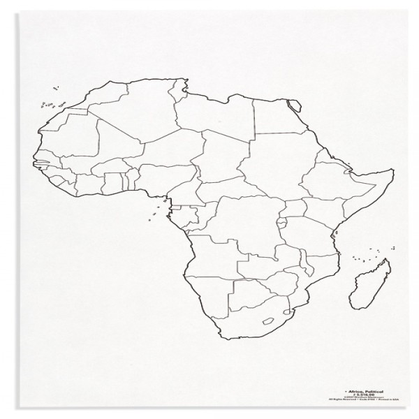 Bản đồ Châu Phi: Các vùng chính trị