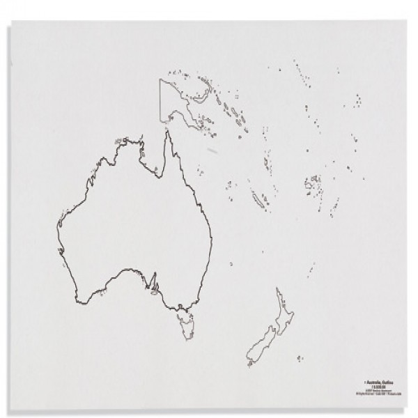 Bản đồ phác thảo nước Úc