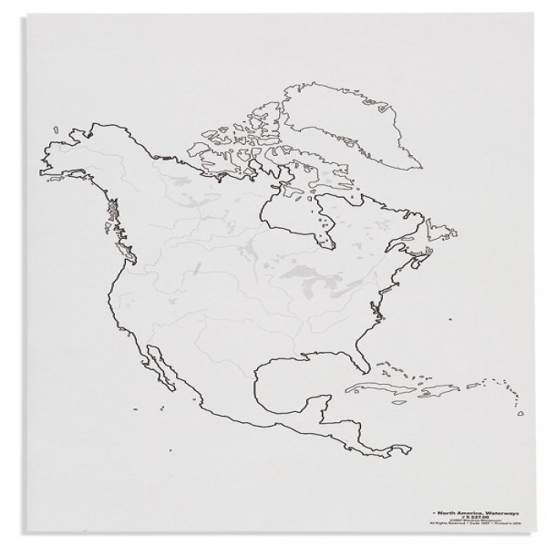 Bản đồ Bắc Mĩ: Đường thủy
