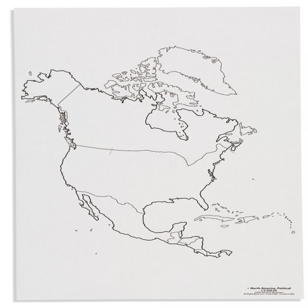 Bản đồ Bắc Mĩ: Các vùng chính trị