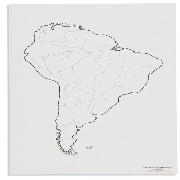 Bản đồ Nam Mĩ: Đường thủy