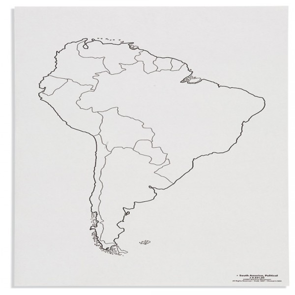 Bản đồ Nam Mĩ: Các vùng chính trị
