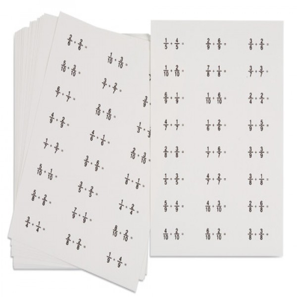 Bài tập phân số: tập 1